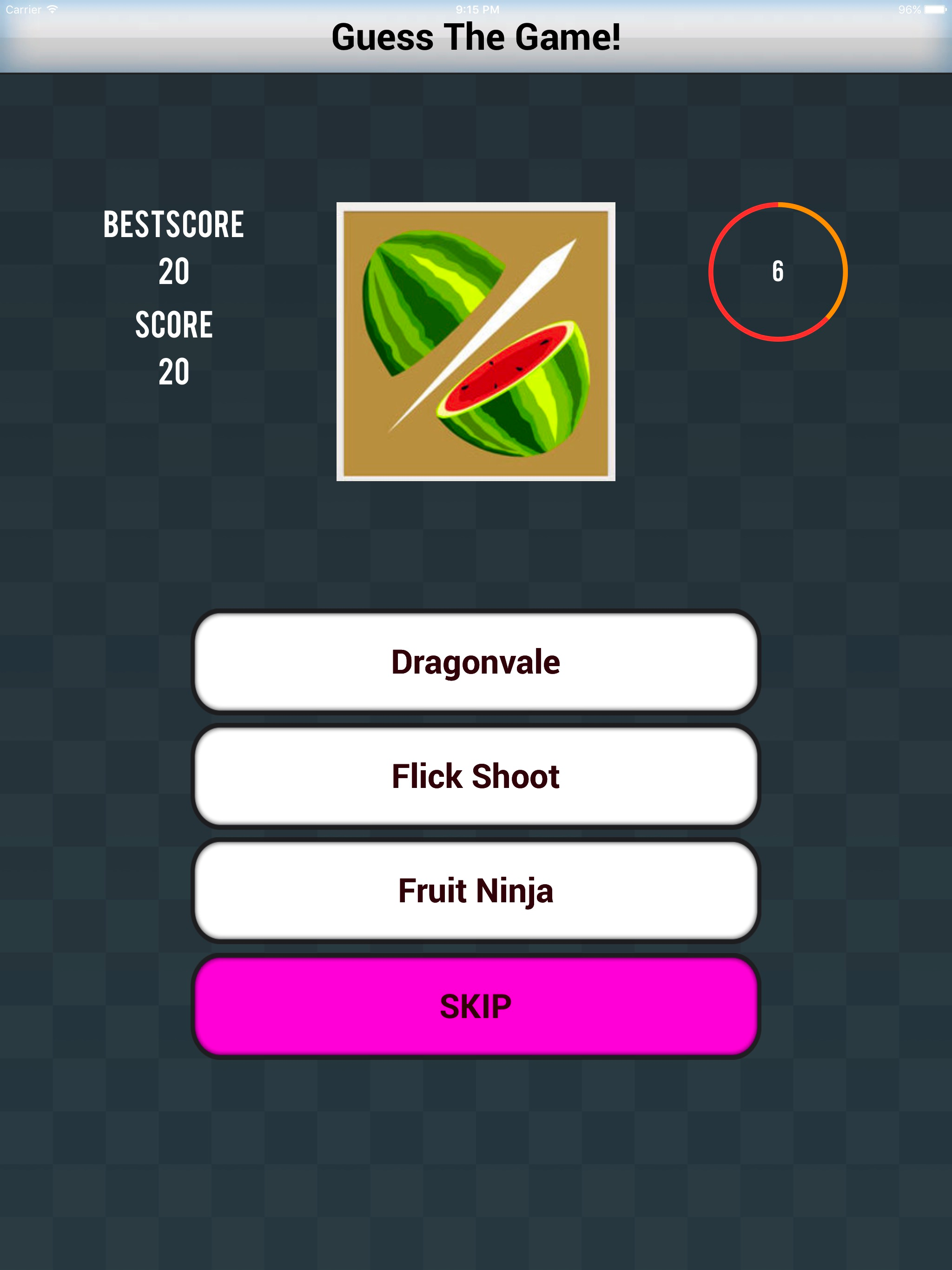 Guess the Games Icons Quiz