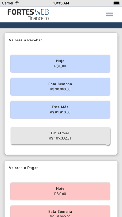 Screenshot #2 pour Financeiro Web