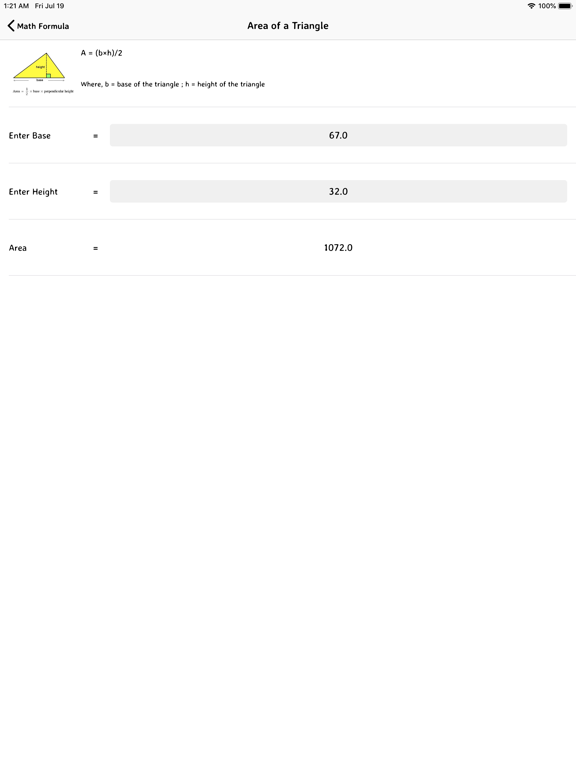 Math Formula - Exam Learning iPad screenshot
