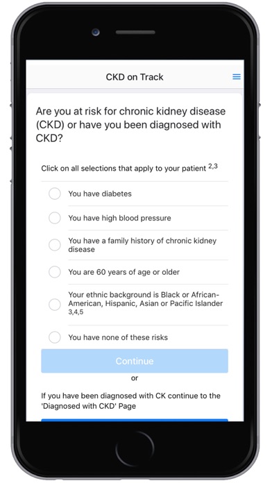 Kidney Choices Screenshot
