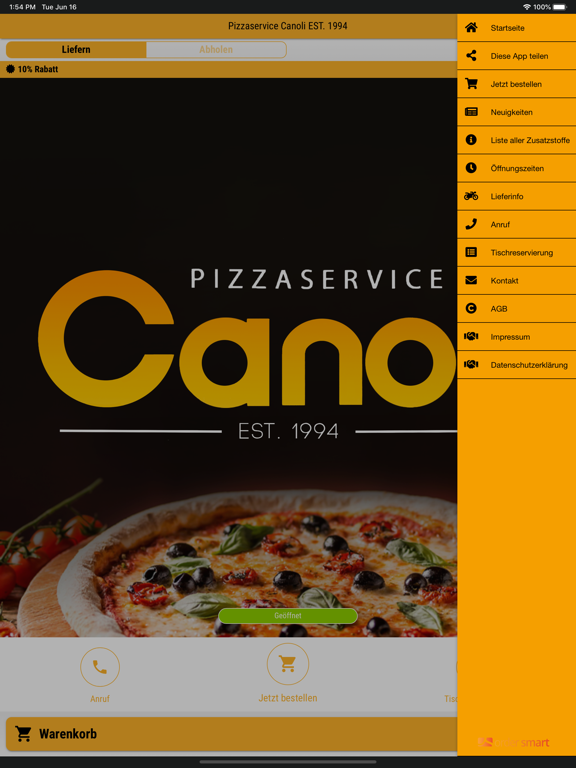Screenshot #6 pour Pizzaservice Canoli EST. 1994