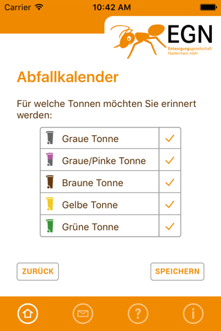 EGN Abfallapp screenshot 3