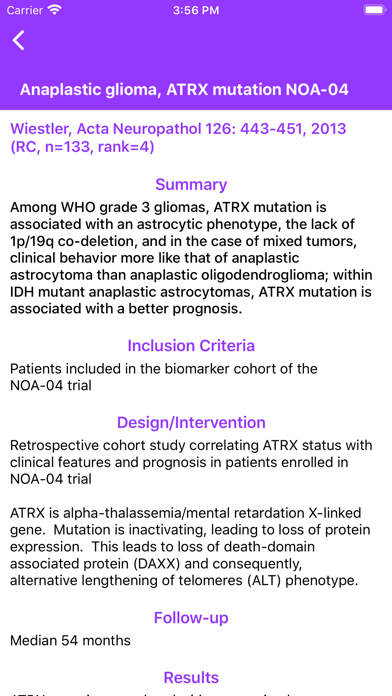 Neuro-oncology: WTD Screenshot