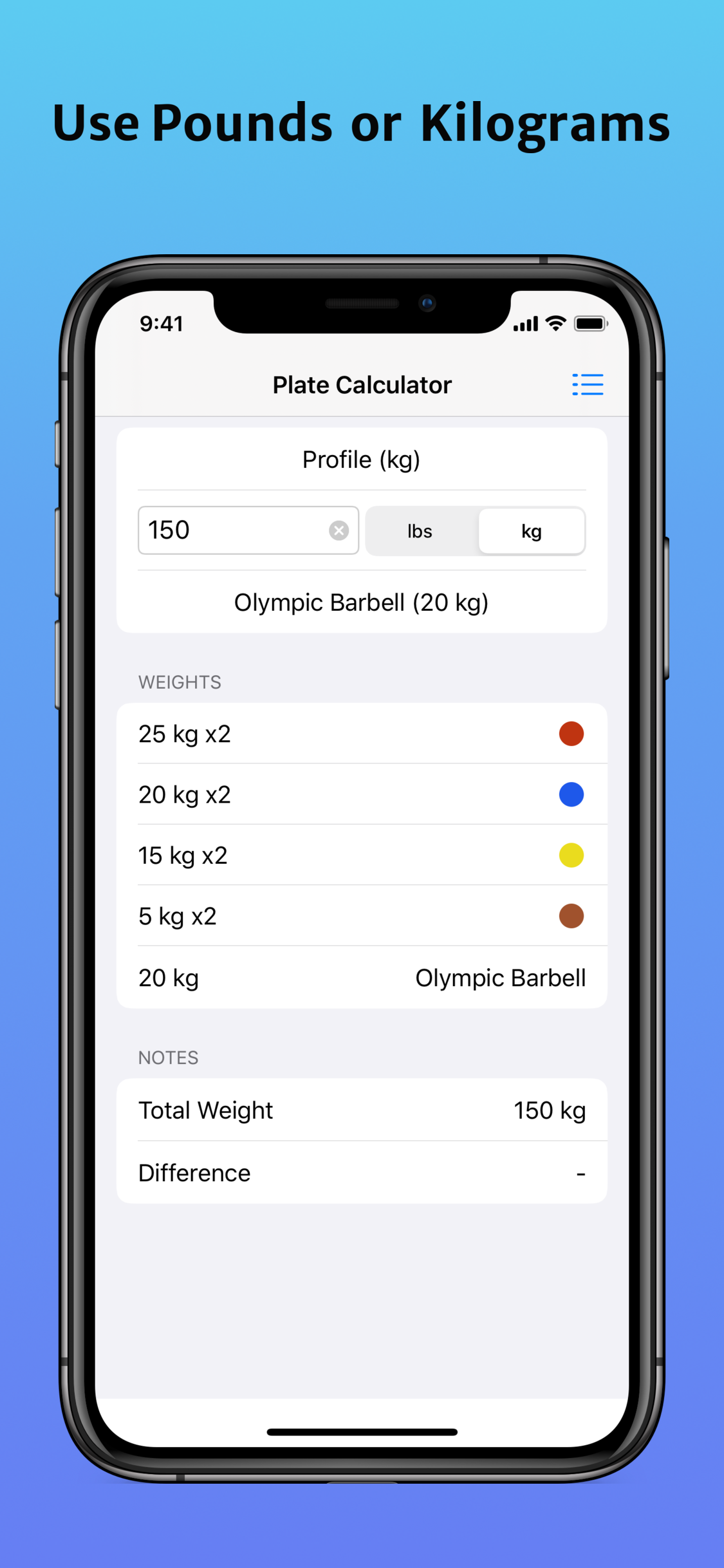 BarLoad Plate Calculator