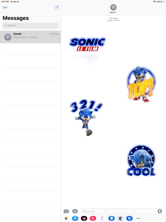 Screenshot #5 pour Sonic Le Film - Stickers