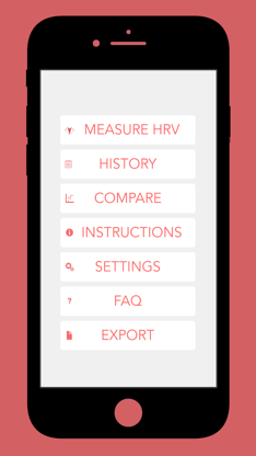 Camera Heart Rate Variability screenshot 3