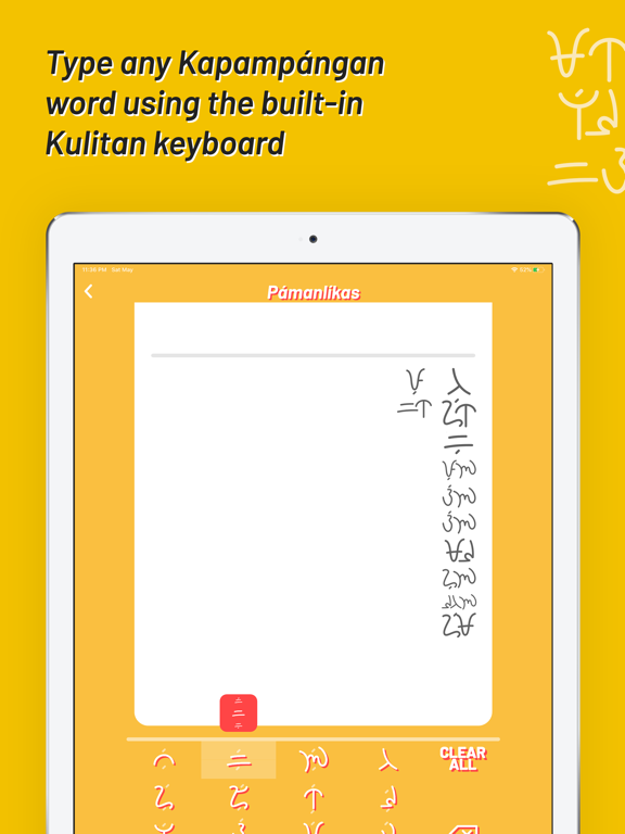 Learn Kulitan (Kapampángan) iPad screenshot 5 - Education app