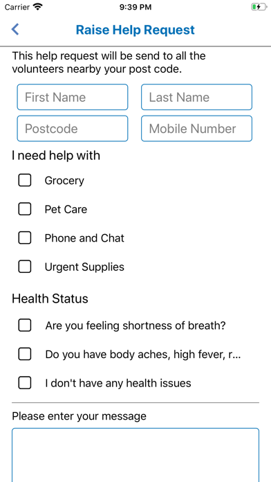 My Helping Hands iPhone screenshot
