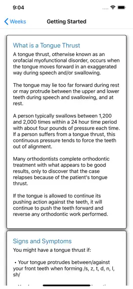 Game screenshot Tongue Thrust Therapy apk