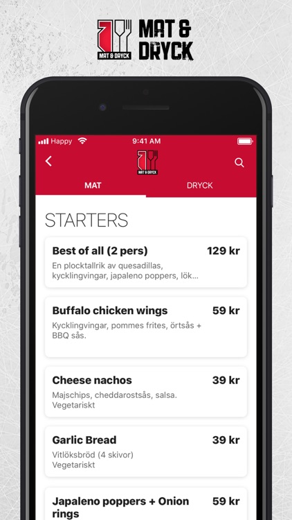 Örebro Hockey: Mat & Dryck