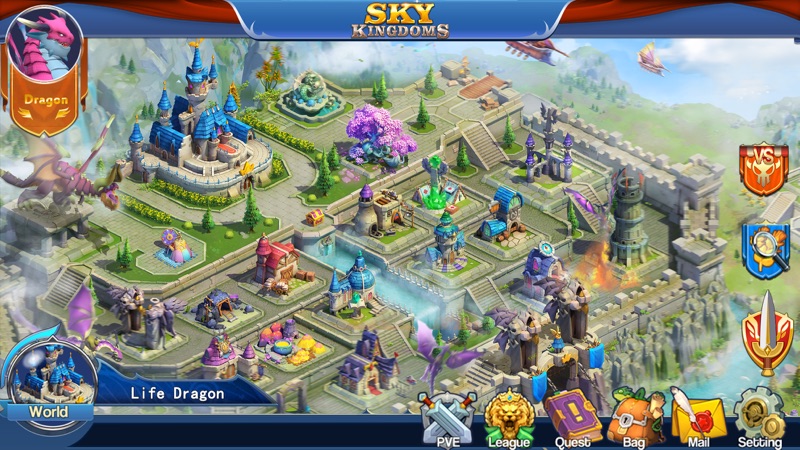 Sky Kingdoms: Dragon War screenshot 1