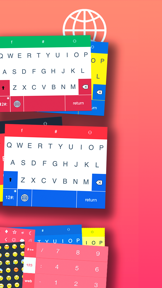 ColorKeys keyboard: Fancy Text screenshot