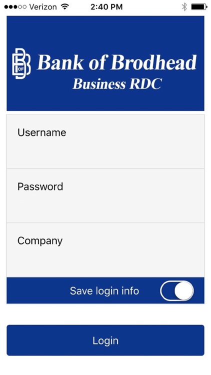 Bank of Brodhead Business RDC