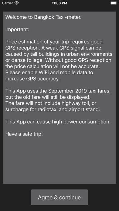 Bangkok Taxi-meter Screenshot