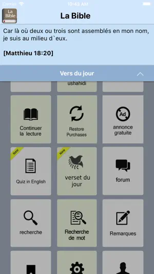 The French Bible screenshot 1
