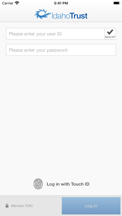 Idaho Trust Biz Mobile Banking Screenshot