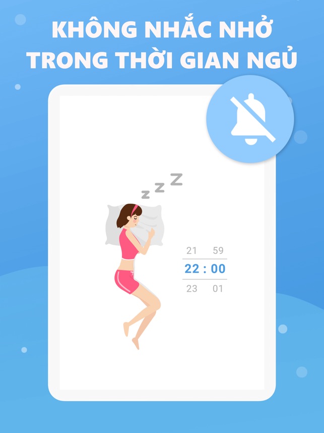 Nhắc nhở uống nước hàng ngày