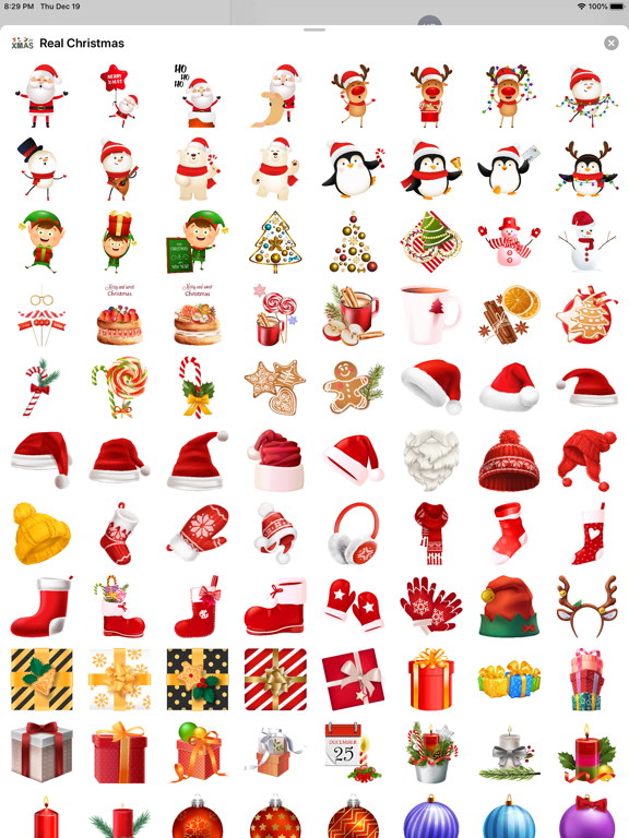 220+ Realistic Merry Christmas iPad screenshot 4 - Stickers app