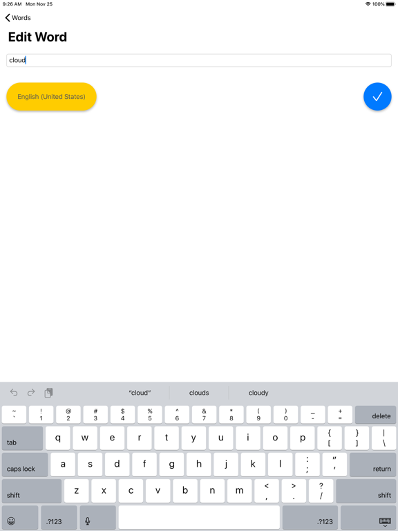 Screenshot #6 pour ReWords - test d'orthographe