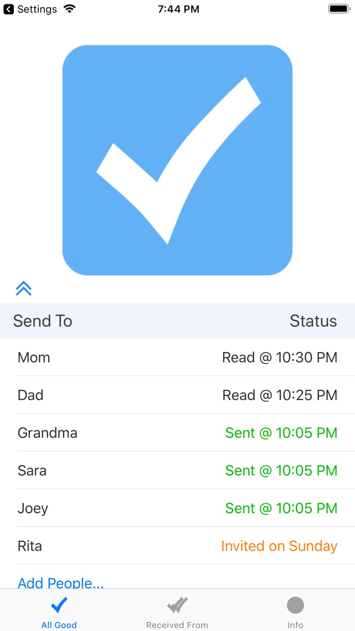 iPhone screenshot