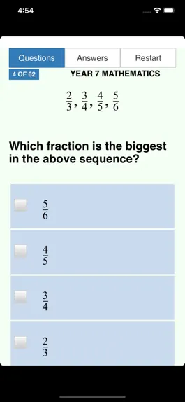 Game screenshot Year 7 Maths NAPLAN mod apk