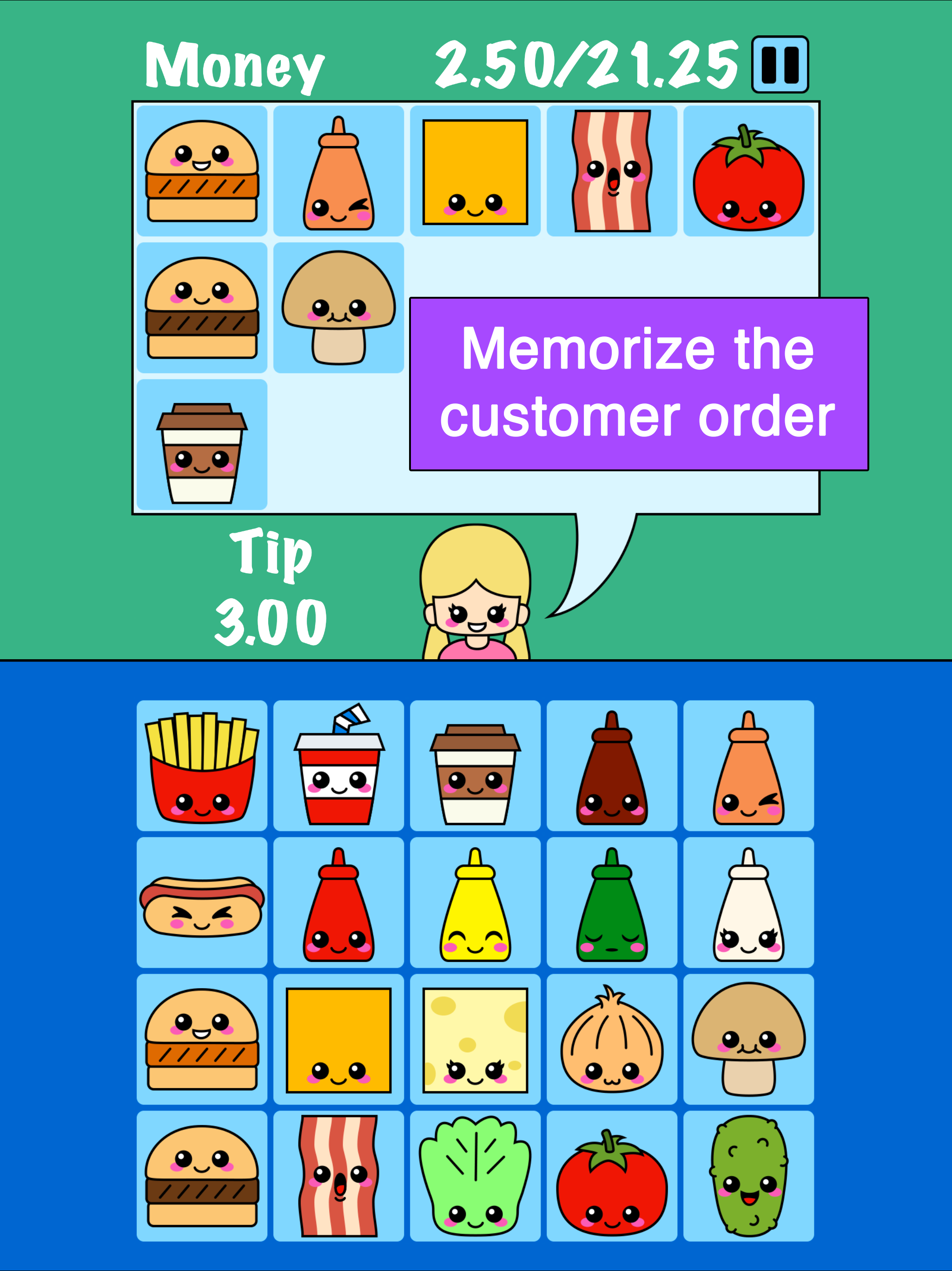 Burger Memory Game screenshot 4