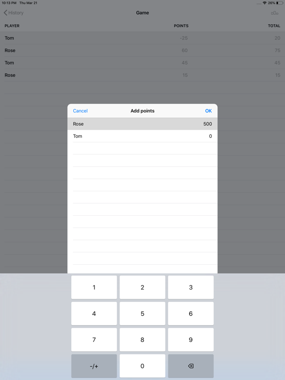 To Count Points iPad screenshot 4 - Utilities app