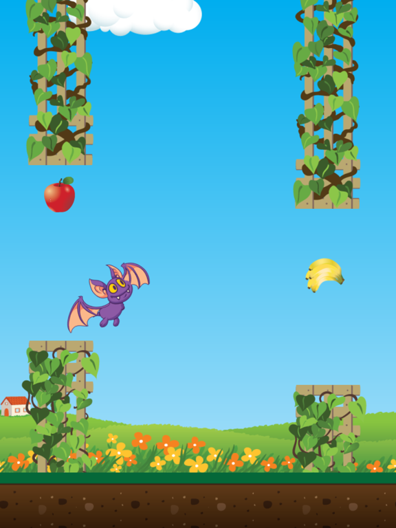 Flappy Fruit Bat Gameのおすすめ画像2