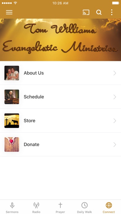 Tom Williams Ministries Screenshot