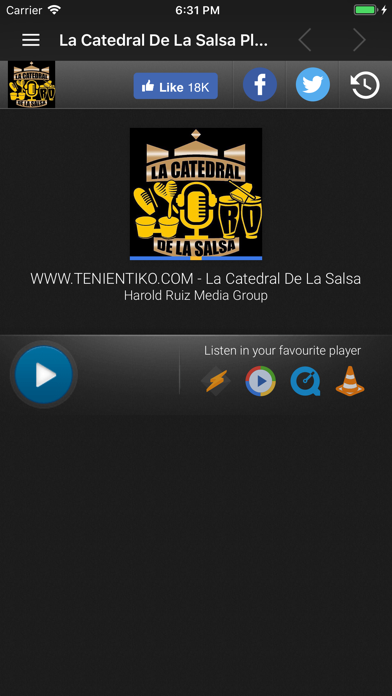 La Catedral De La Salsa Radio iPhone screenshot 8 - Music app