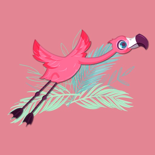 Flamingo Birdy Stickers