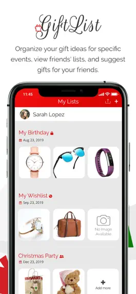 Game screenshot GiftList – A Gift Tracking App apk