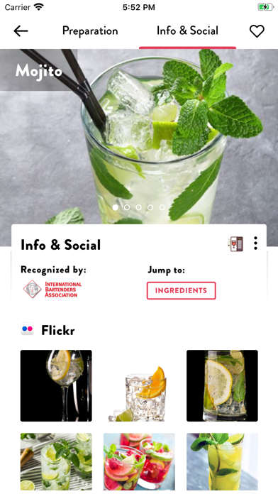 Cocktails App: Drinks Database Screenshot