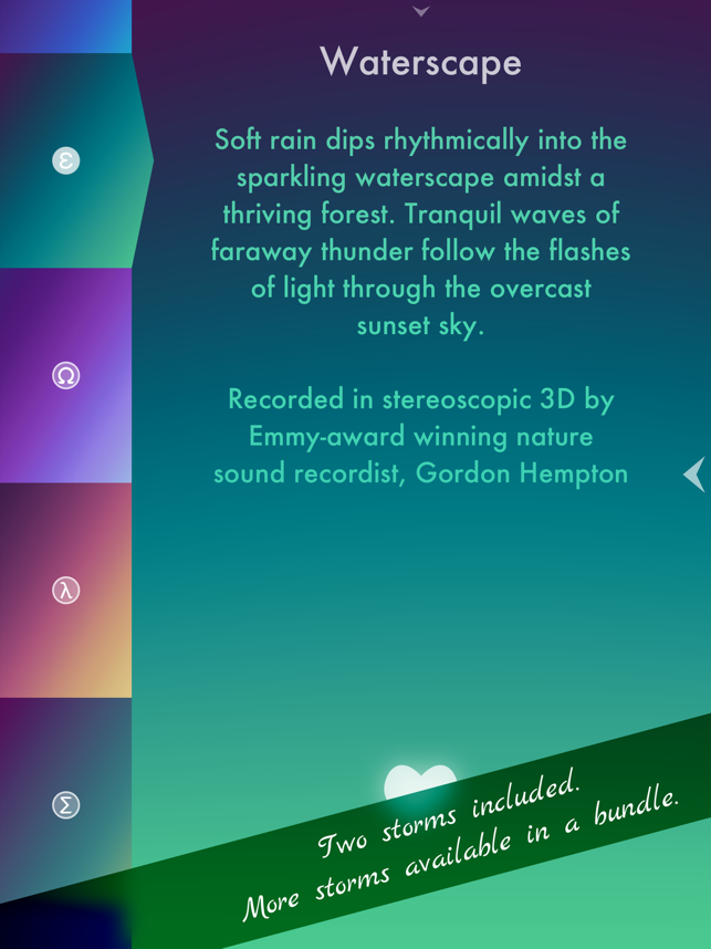 Capture d'écran de sons de sommeil de pluie Thunderspace