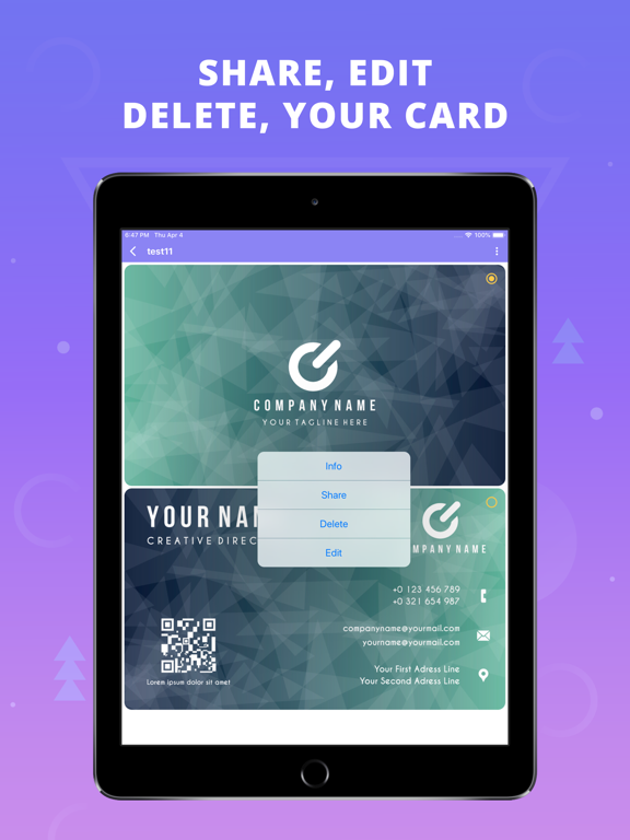 Screenshot #4 for Visiting Card Holder