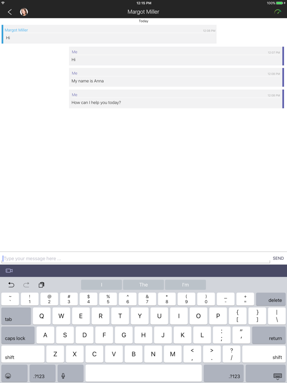 VideoEngager Video Agent iPad screenshot 2 - Business app