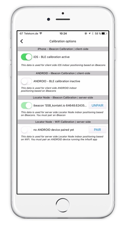 infsoft BLE Calibration screenshot-3