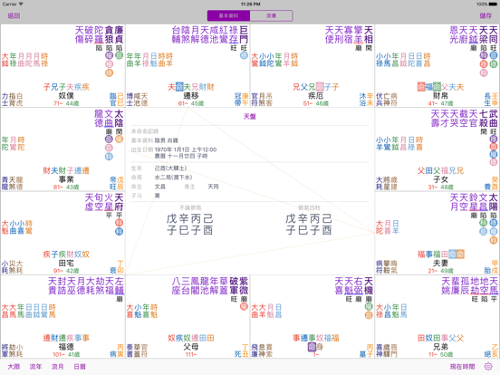 十三行紫微斗數 for iPad のスクリーンショット