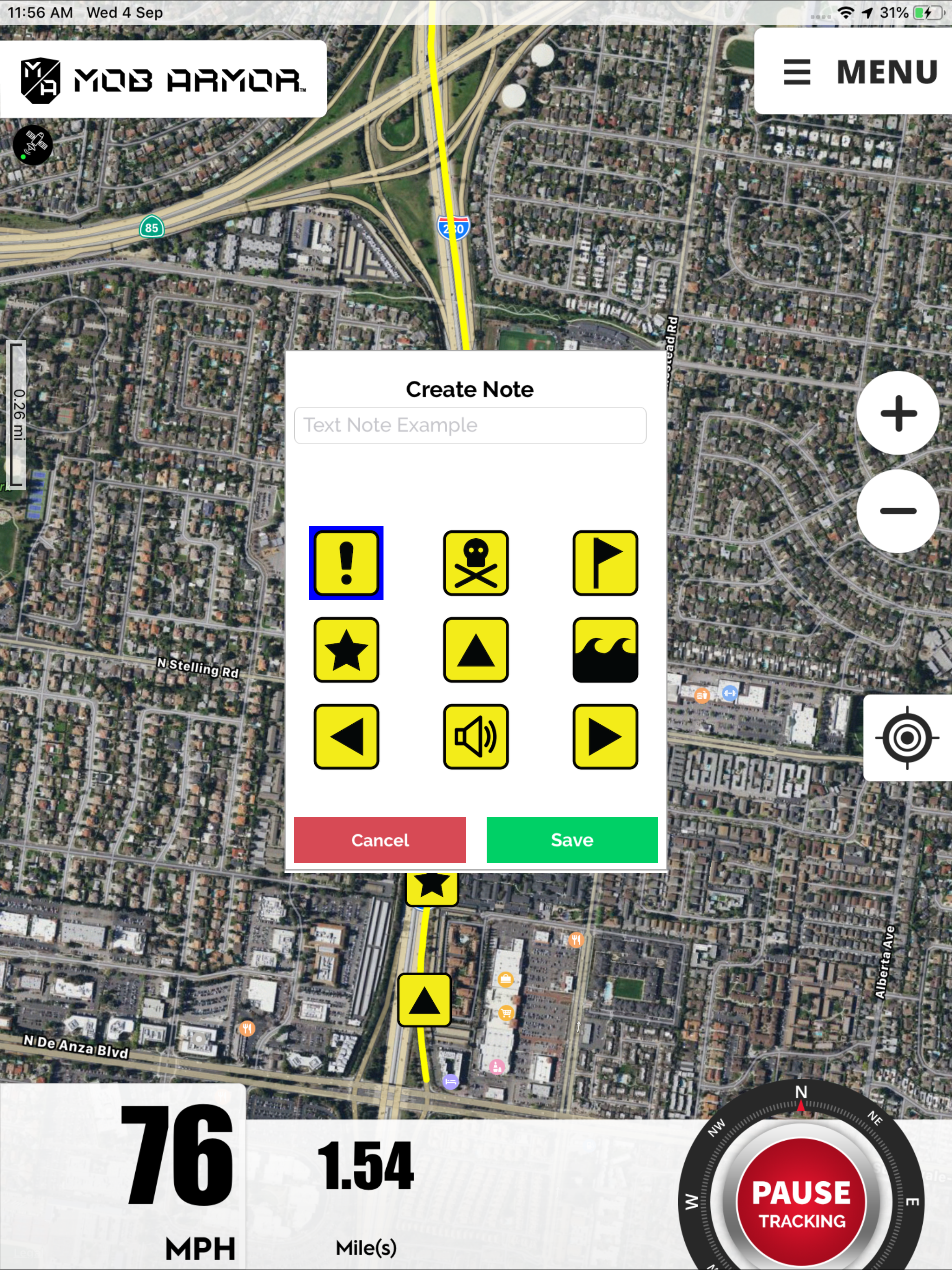 Mob Armor GPS