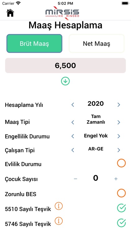 Brüt Net Maaş Hesaplama