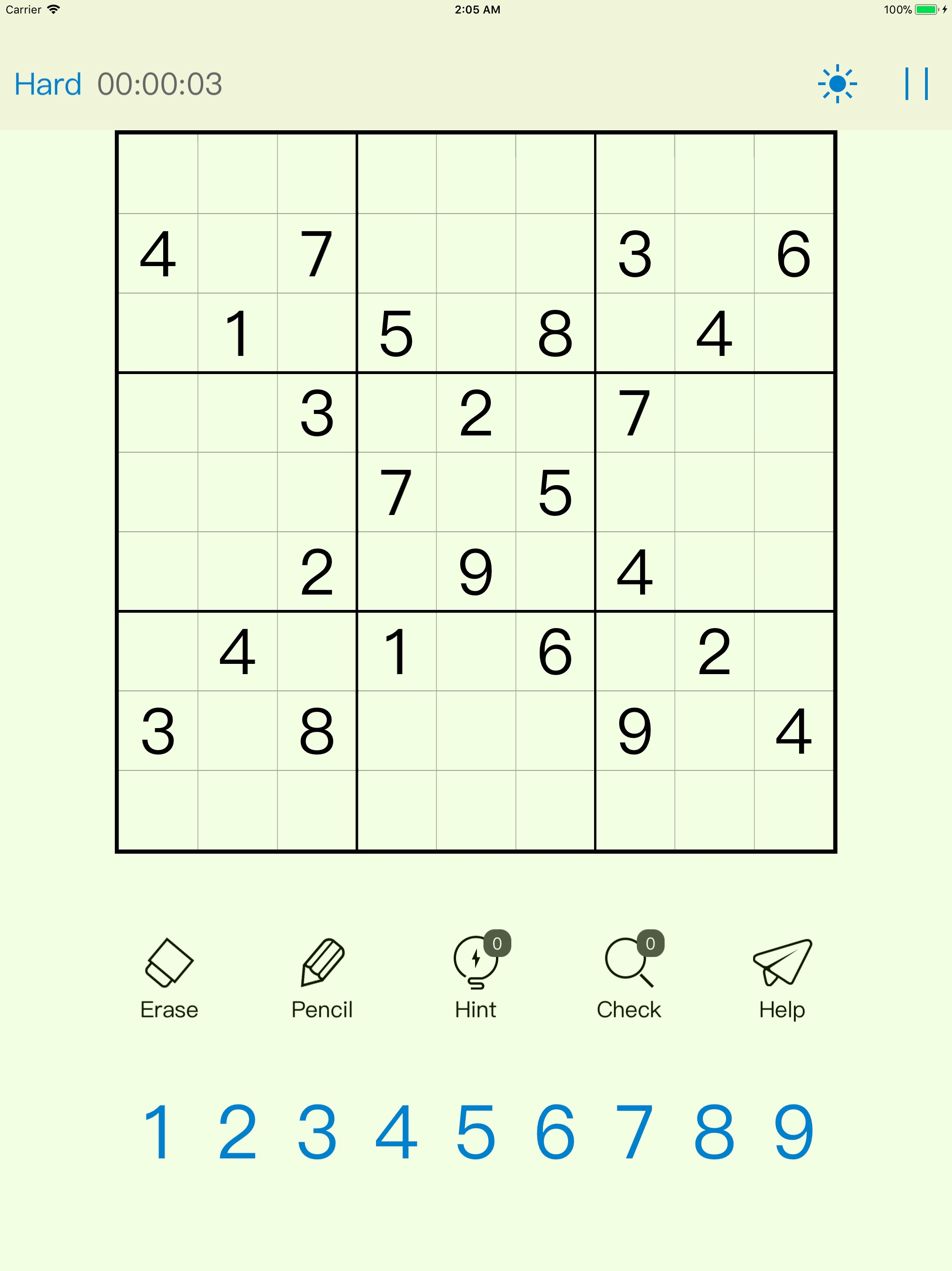 Simple Sudoku Games