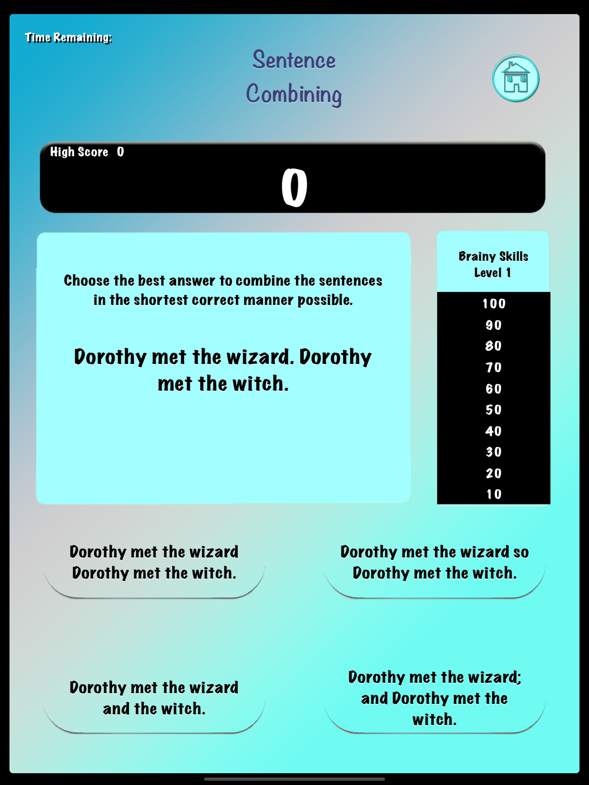 Brainy Skills Sentence Combine screenshot 8