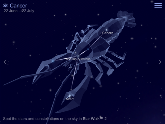 Zodiac Constellations Guide iPad screenshot 4 - Reference app