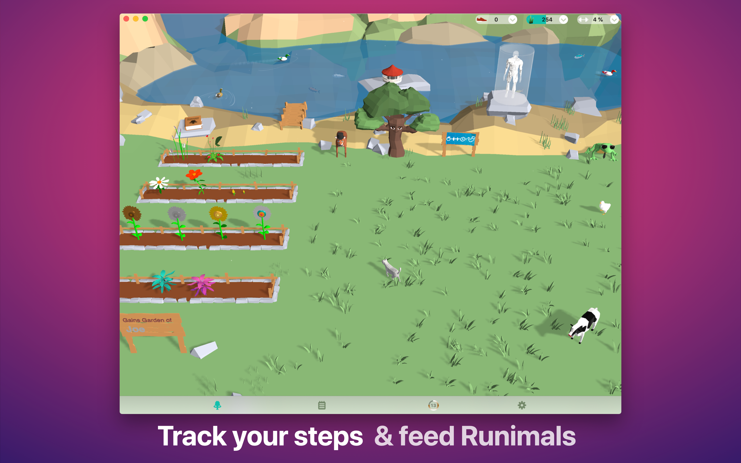 Treeceps Pedometer & Gym Game