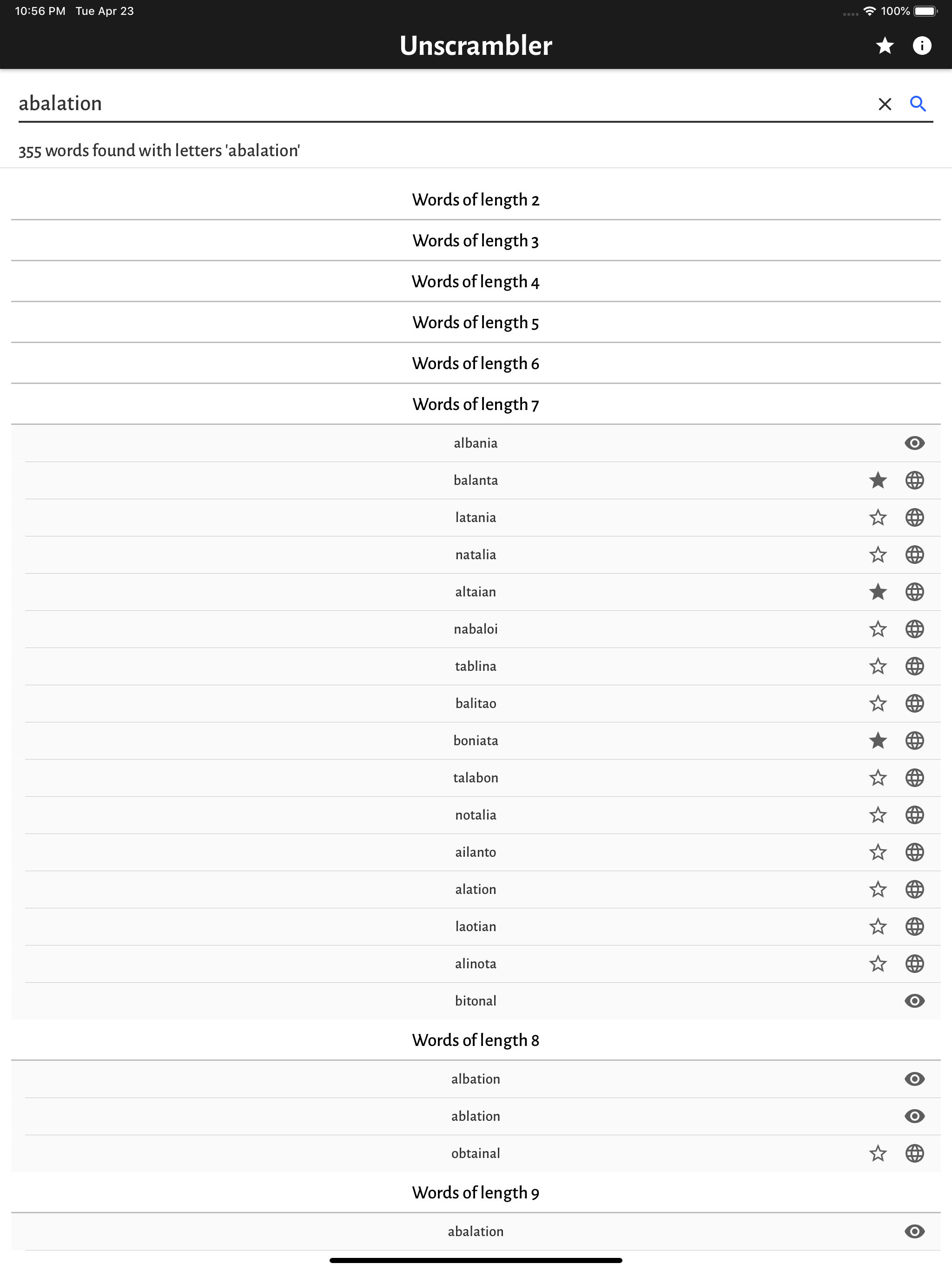 Word Unscrambler/Finder