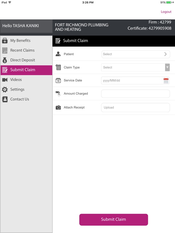 my-benefits for iPad