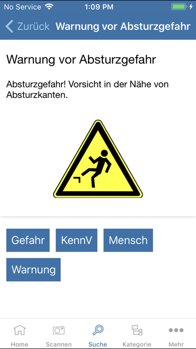 Zeichen der Sicherheit Screenshot