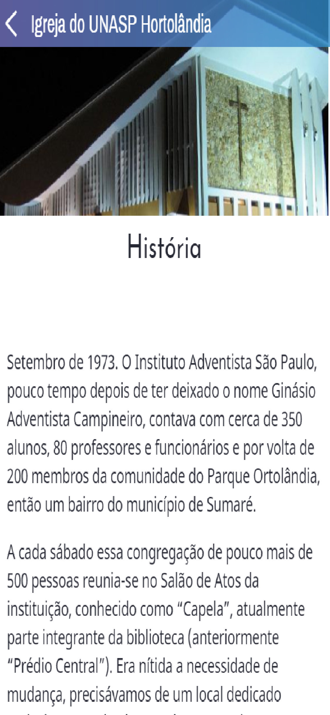 Igreja do UNASP-HT