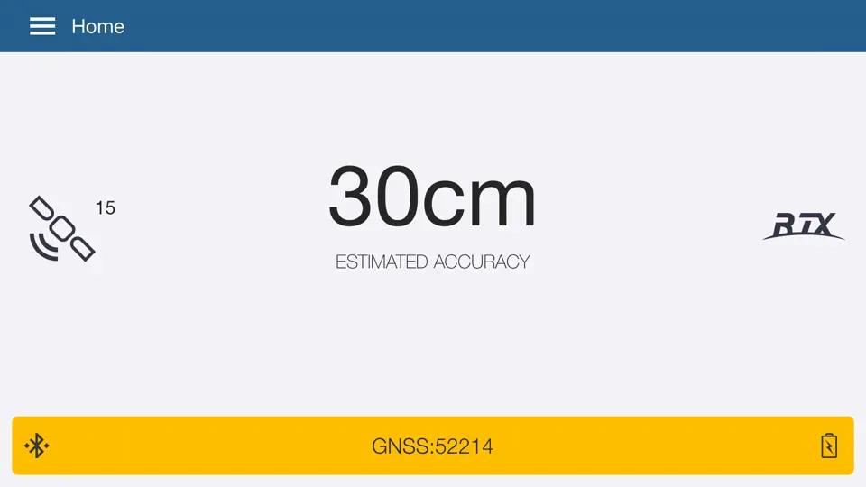 Capture d'écran de GNSS Status sur iPhone 2