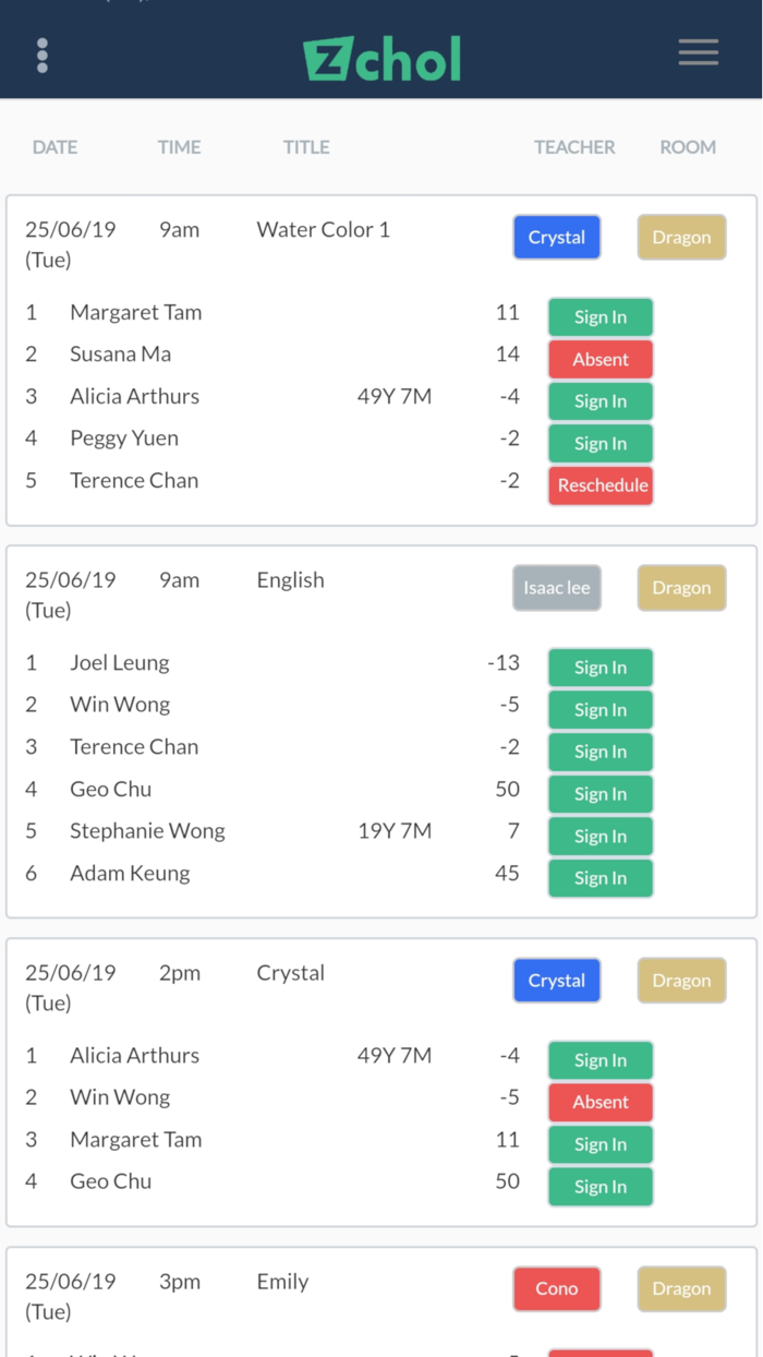 Zchol School Management System